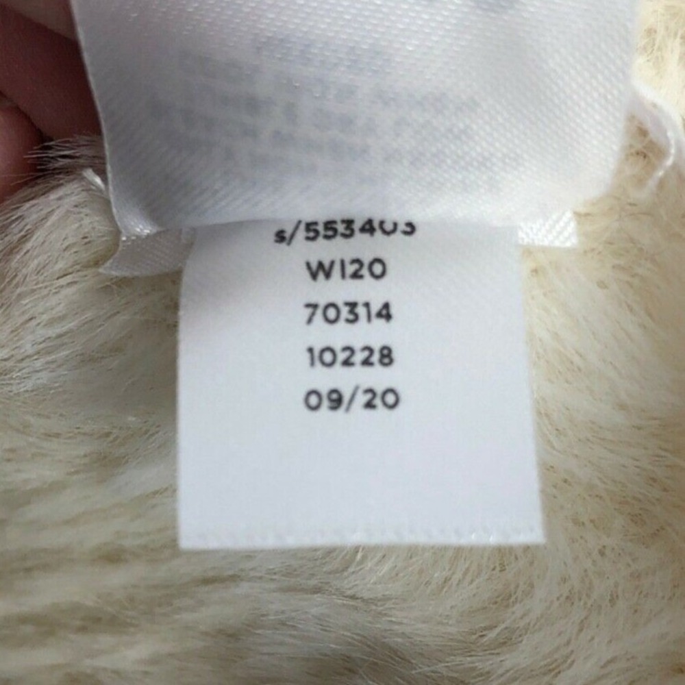 Loft Plus Sweater Womens 16/18 Cream Zebra Animal Print Eyelash Fuzzy Knit W120 - Picture 5 of 5